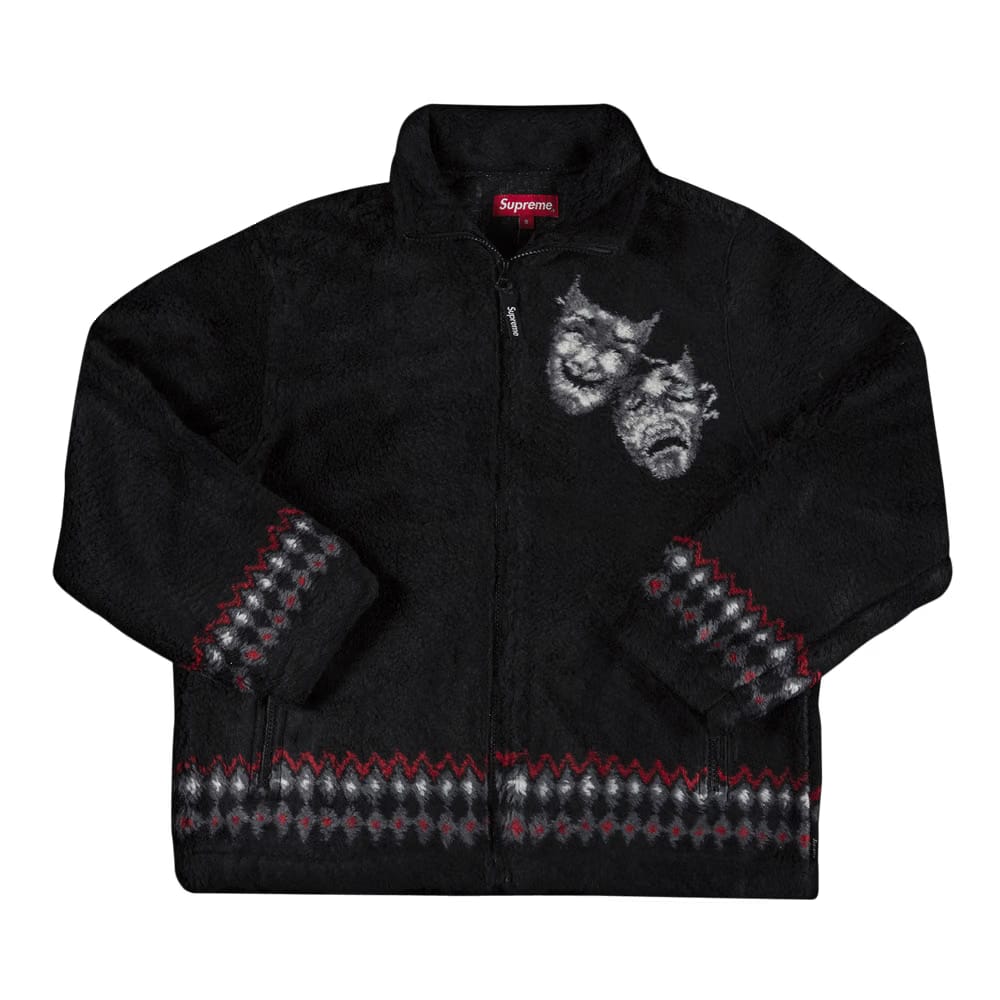 Supreme Drama Mask Fleece Jacket Black