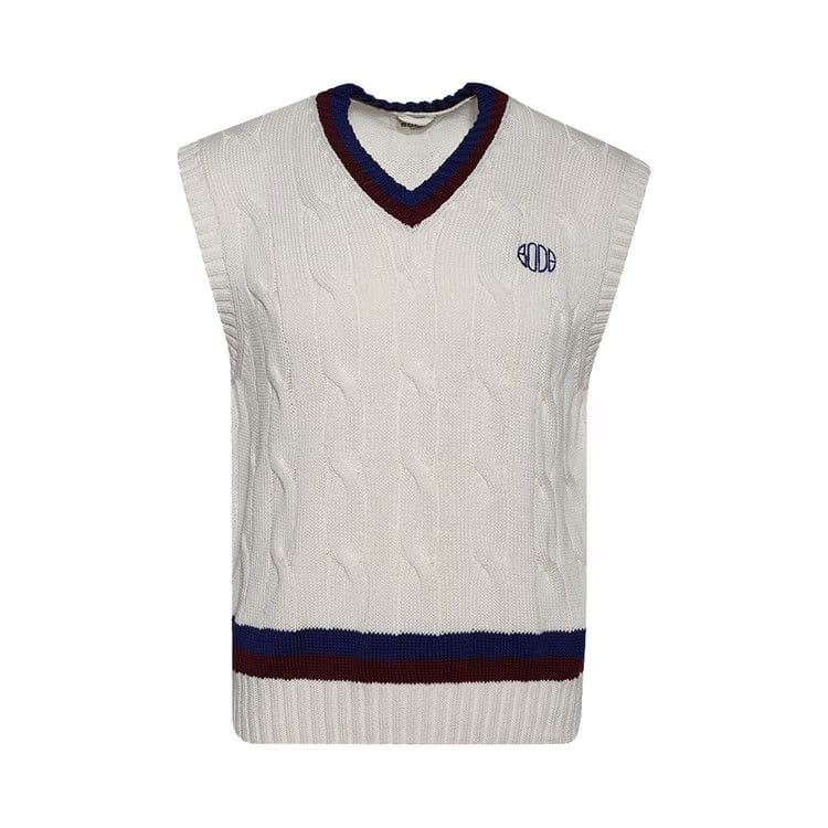 Bode Tennis Vest Cream