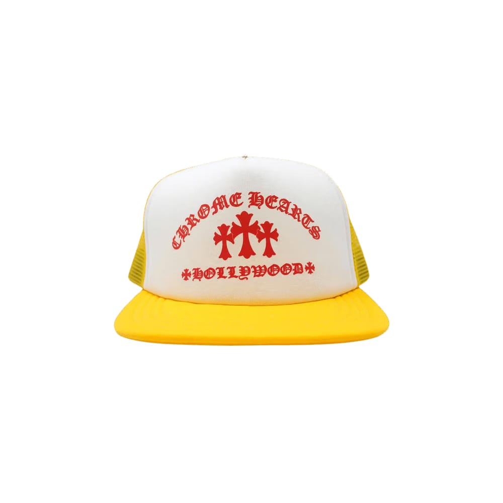 Chrome Hearts King Taco Trucker Hat Yellow/White