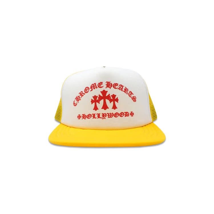 Chrome Hearts King Taco Trucker Hat Yellow/White