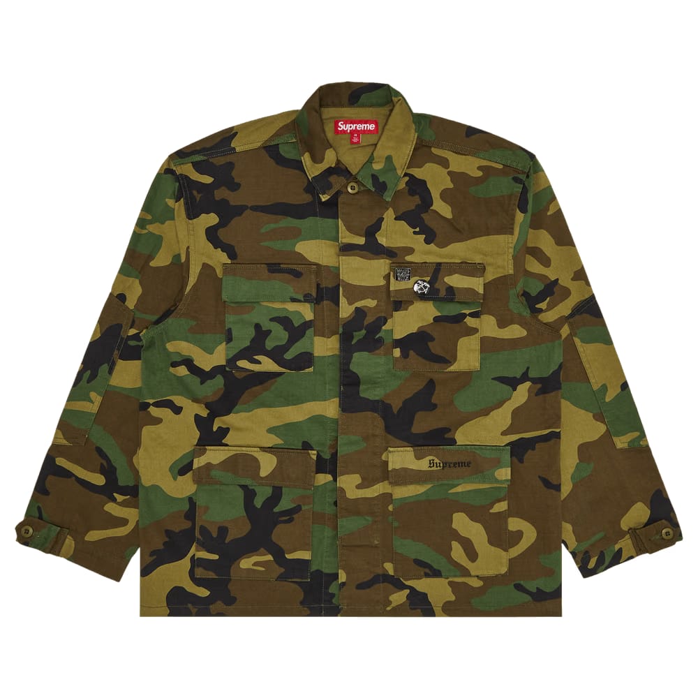 Supreme x Melvins BDU Jacket Woodland Camo
