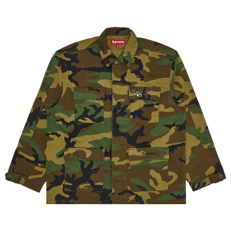 Supreme x Melvins BDU Jacket Woodland Camo