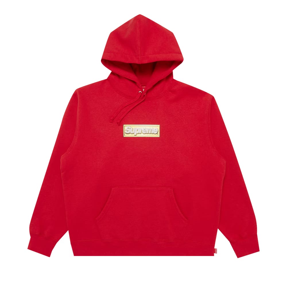 Supreme Bling Box Logo Hoodie Red