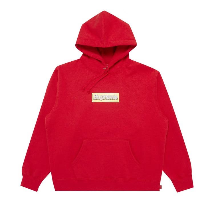 Supreme Bling Box Logo Hoodie Red