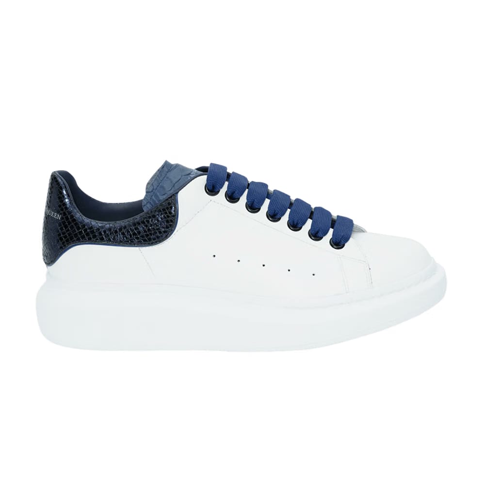 Alexander McQueen Oversized Sneaker Python Navy