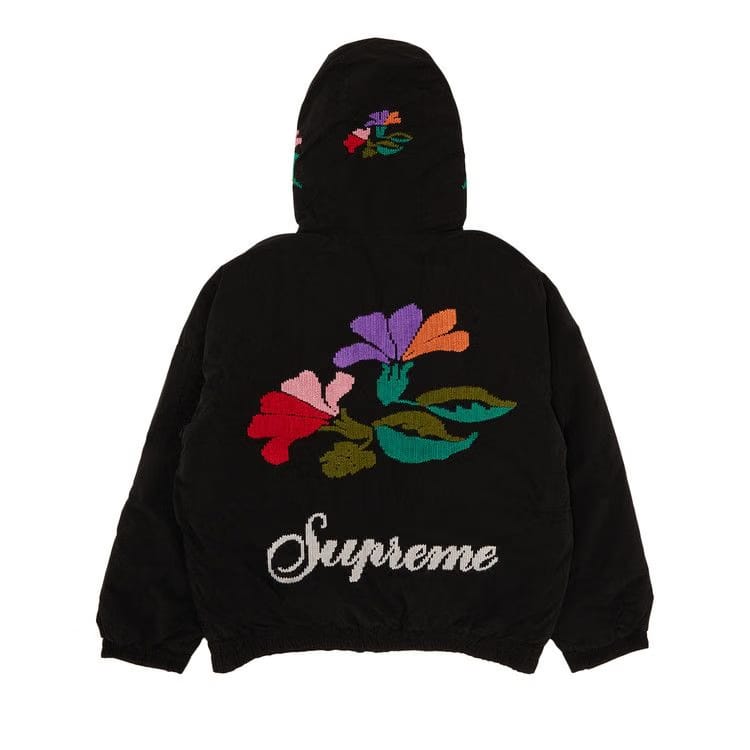 Supreme Needlepoint Hooded Jacket Black