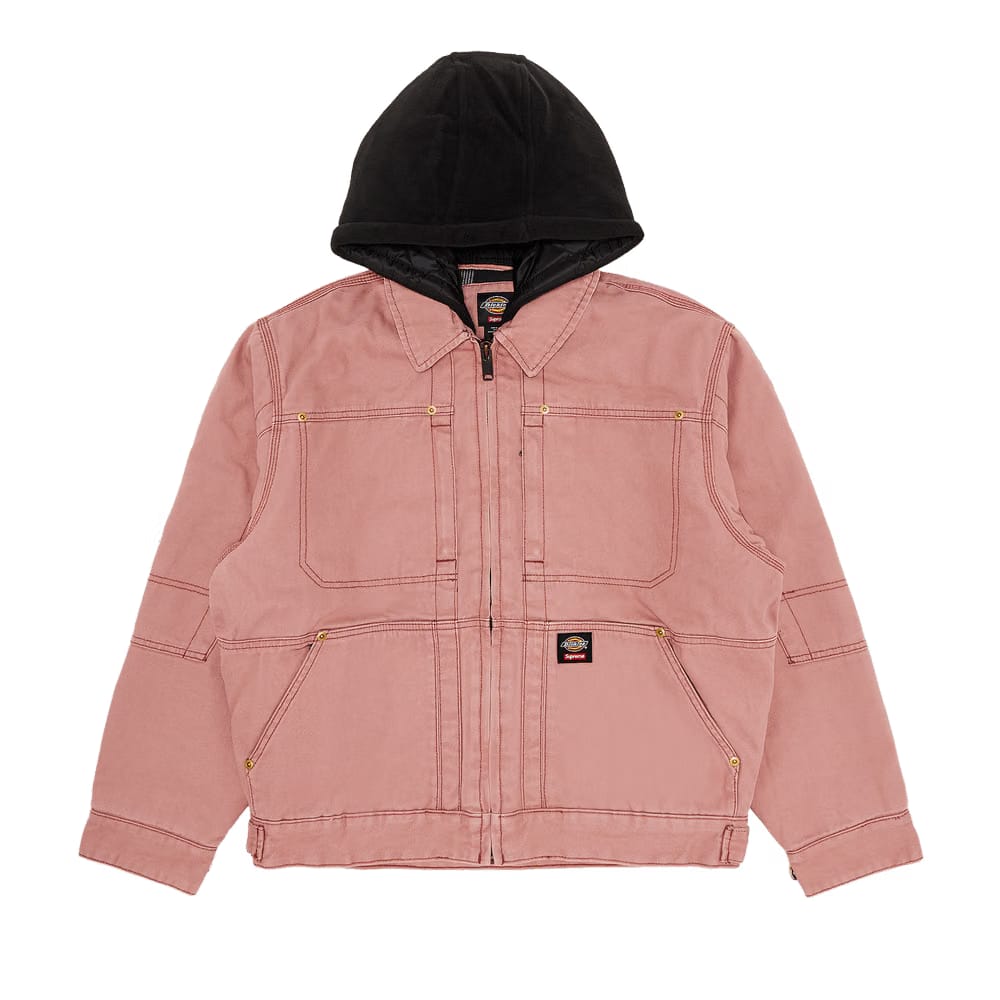 Supreme x Dickies Hooded Work Jacket Pink