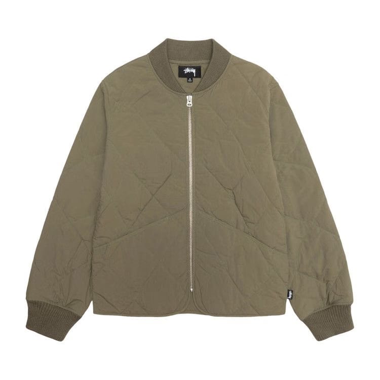 Stussy 8 Ball Quilted Liner Jacket Olive