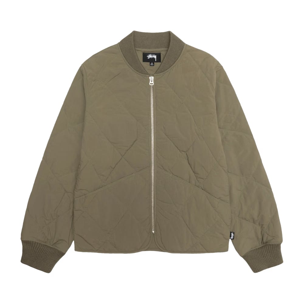 Stussy 8 Ball Quilted Liner Jacket Olive