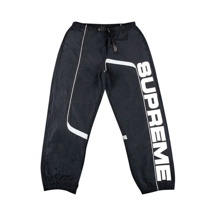Supreme S Paneled Belted Track Pant Black