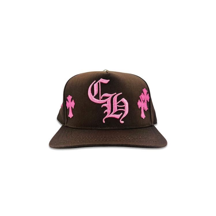 Chrome Hearts Cross Patch Hat Brown/Pink