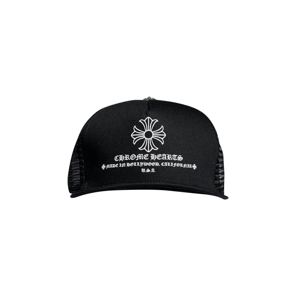 Chrome Hearts Printed Cross Trucker Hat Black