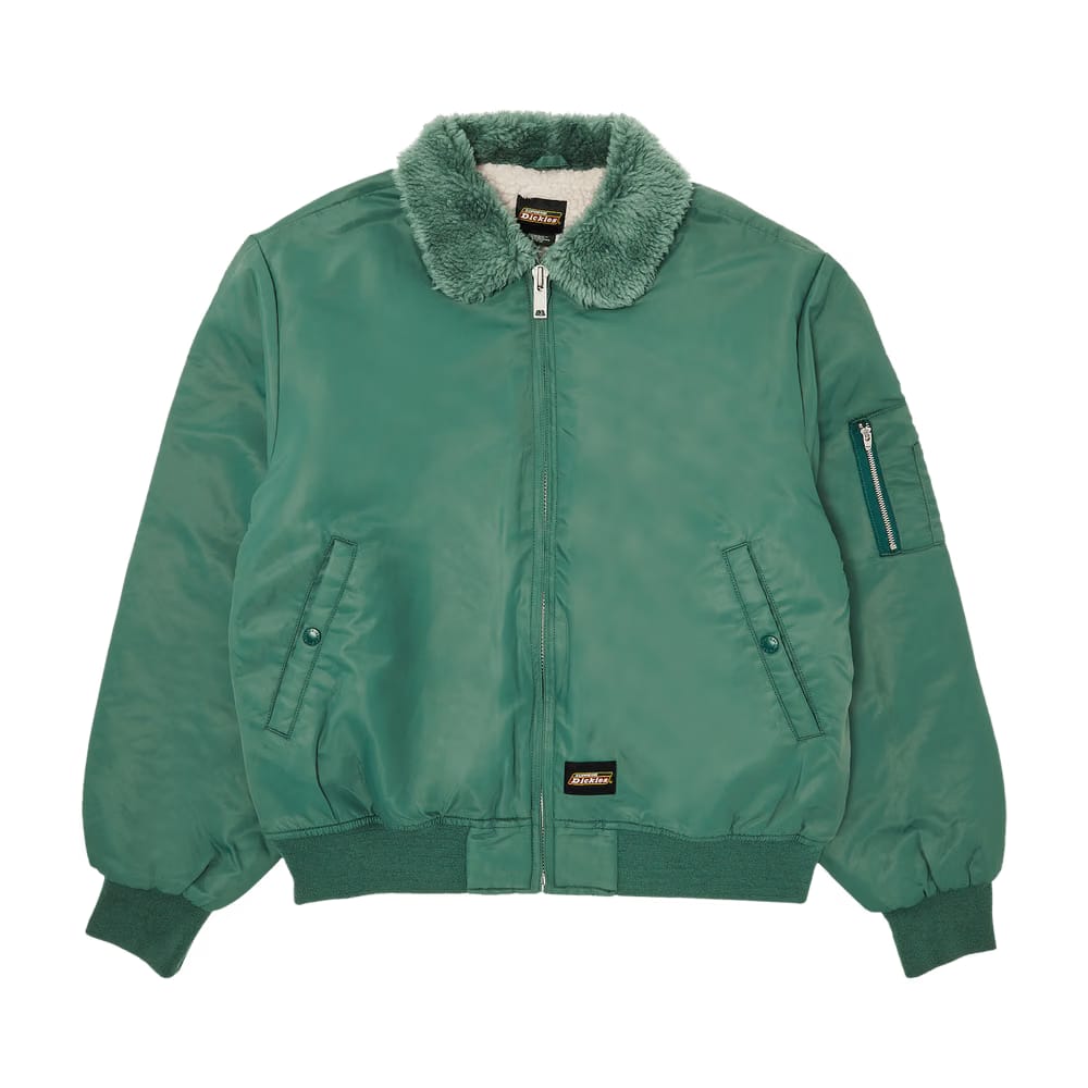 Supreme x Dickies Fur Collar Bomber Jacket Work Green