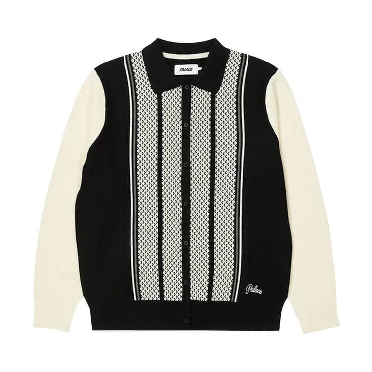 Palace London Knitted Polo Black