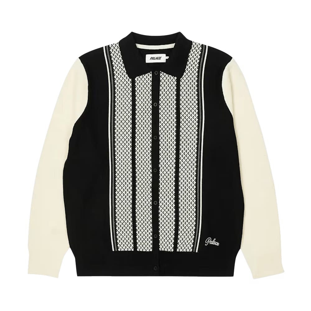 Palace London Knitted Polo Black
