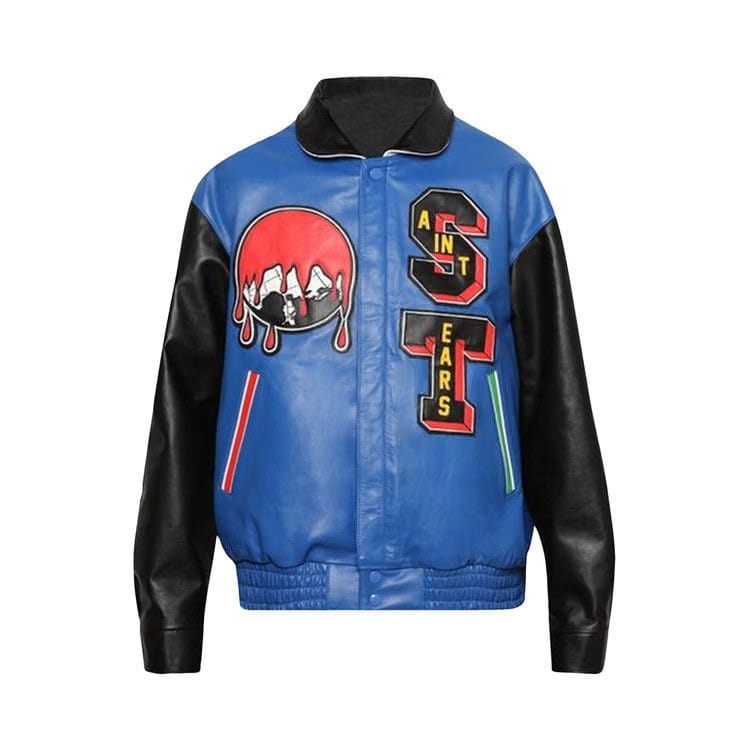 SAINT Mxxxxxx Grail Varsity Jacket Blue