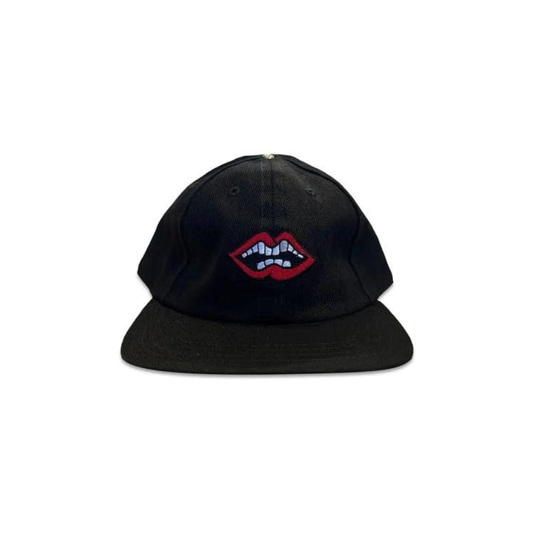 Chrome Hearts x Matty Boy Chomper Leather Strapback Hat Black/Multicolor