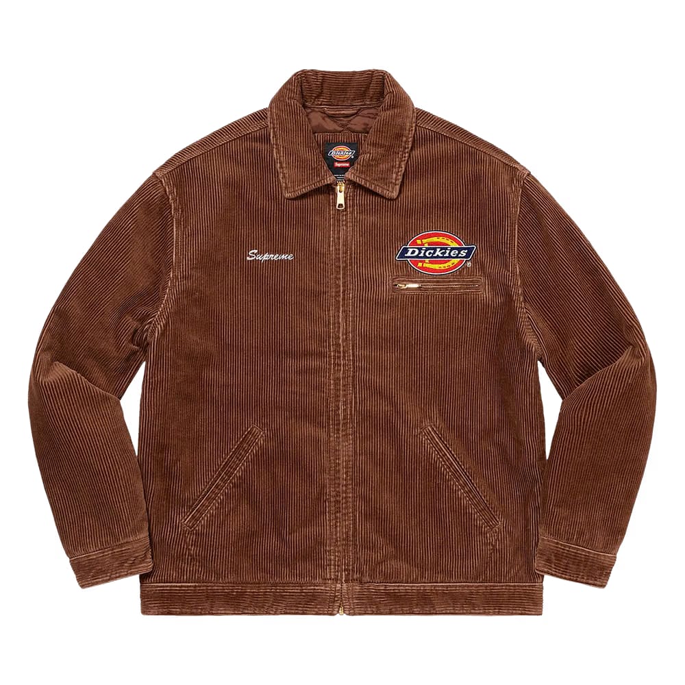 Supreme x Dickies Corduroy Work Jacket Brown