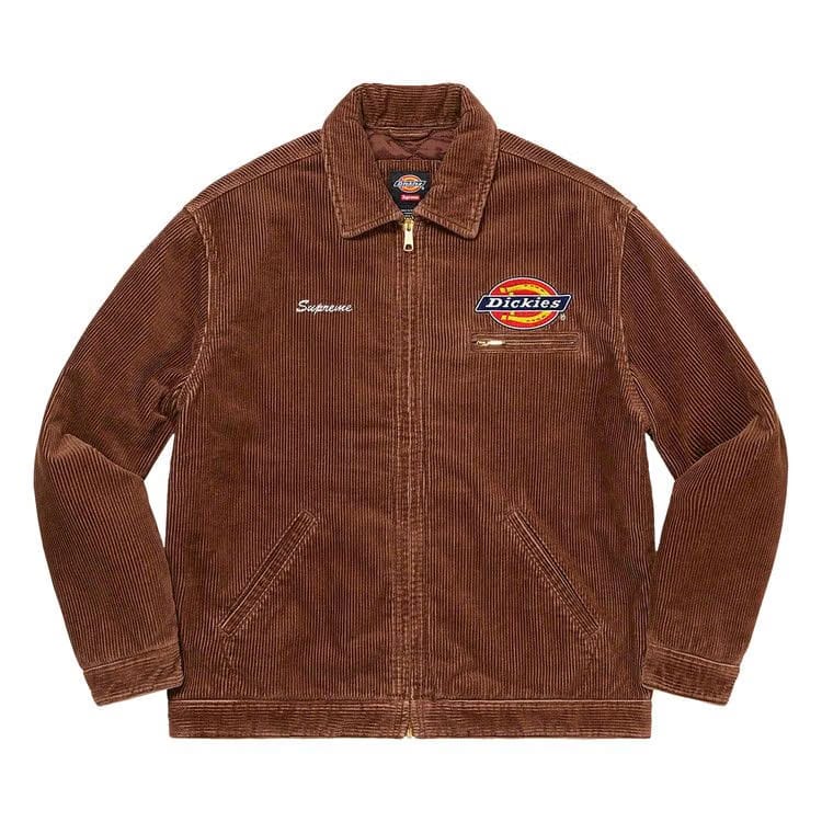 Supreme x Dickies Corduroy Work Jacket Brown