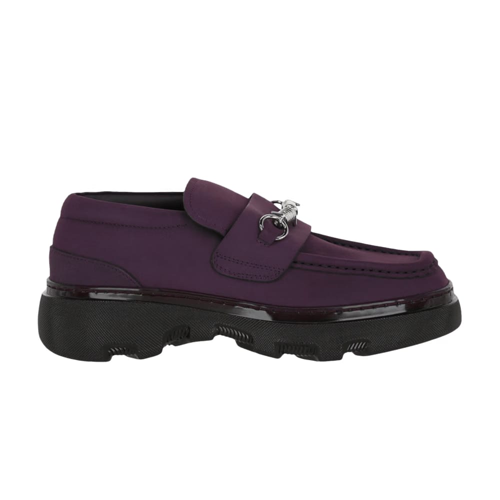Burberry Creeper Clamp Loafer Aubergine