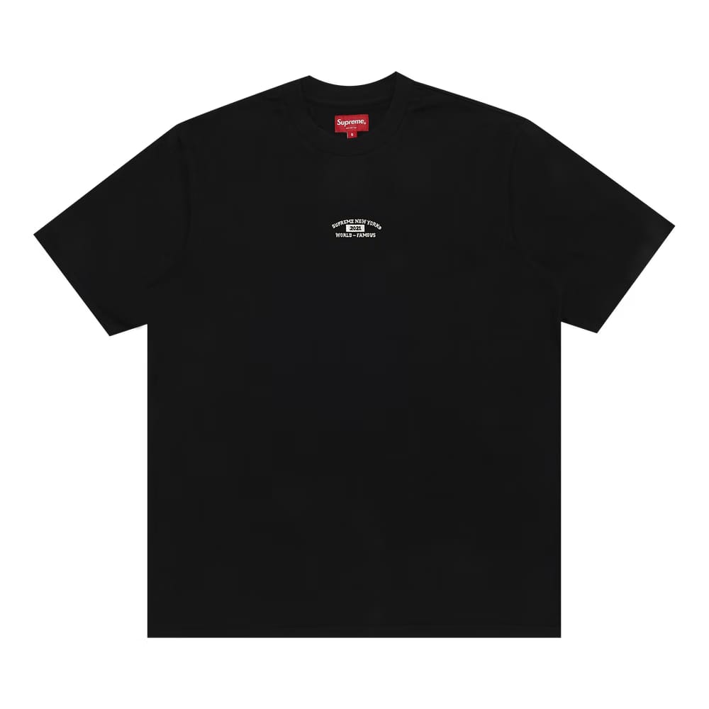 Supreme World Famous Shorts-Sleeve Top Black
