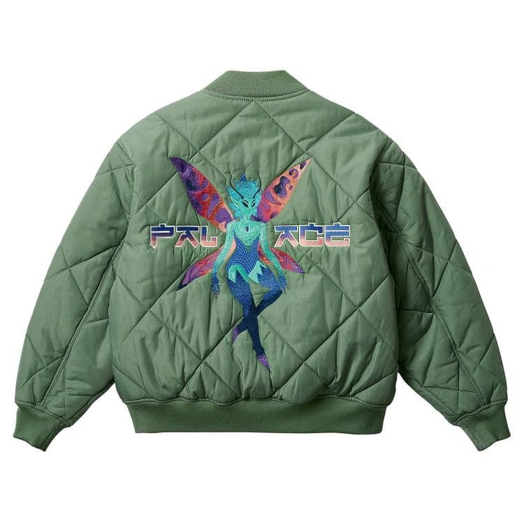 Palace Fairy Bomber Jacket Olive