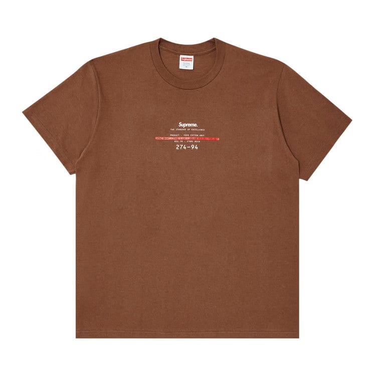 Supreme Standard T-Shirt Brown