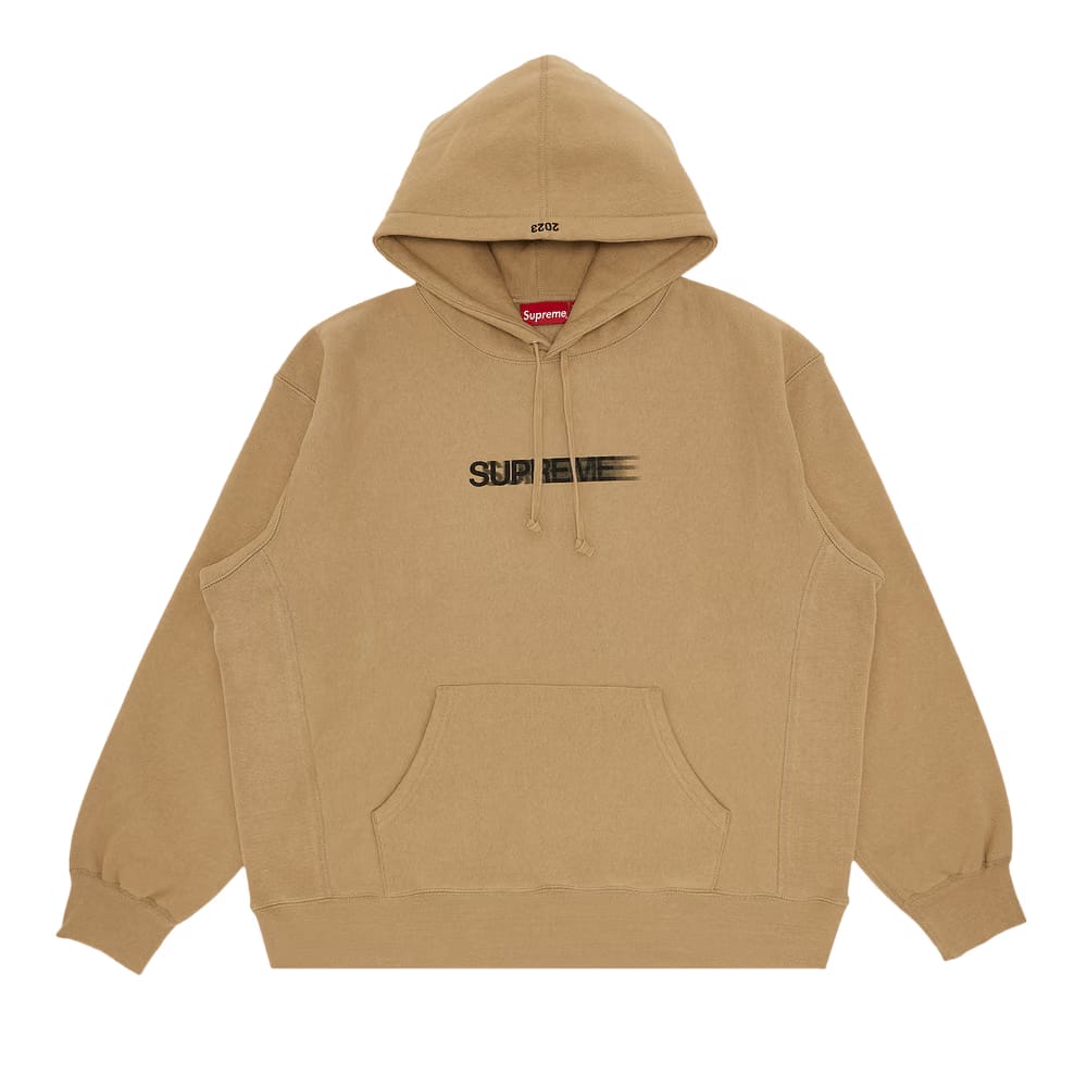 Supreme Motion Logo Hoodie Dark Tan