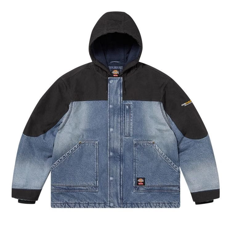 Supreme x Dickies Cordura Hooded Work Jacket Denim