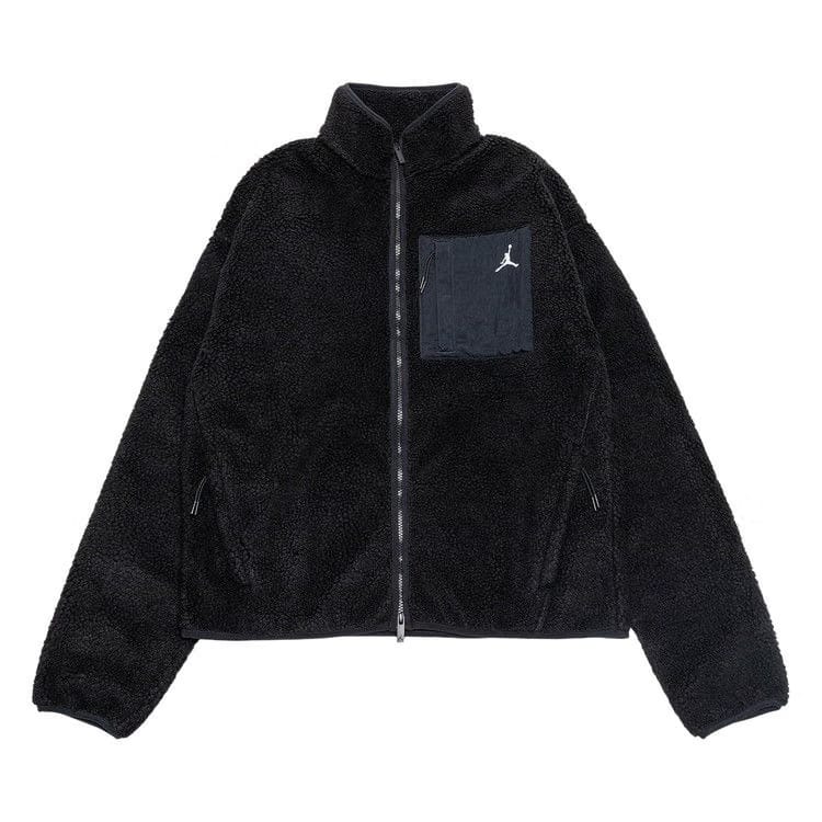 Air Jordan Flight Mountainside Faux Fur Jacket Black/White