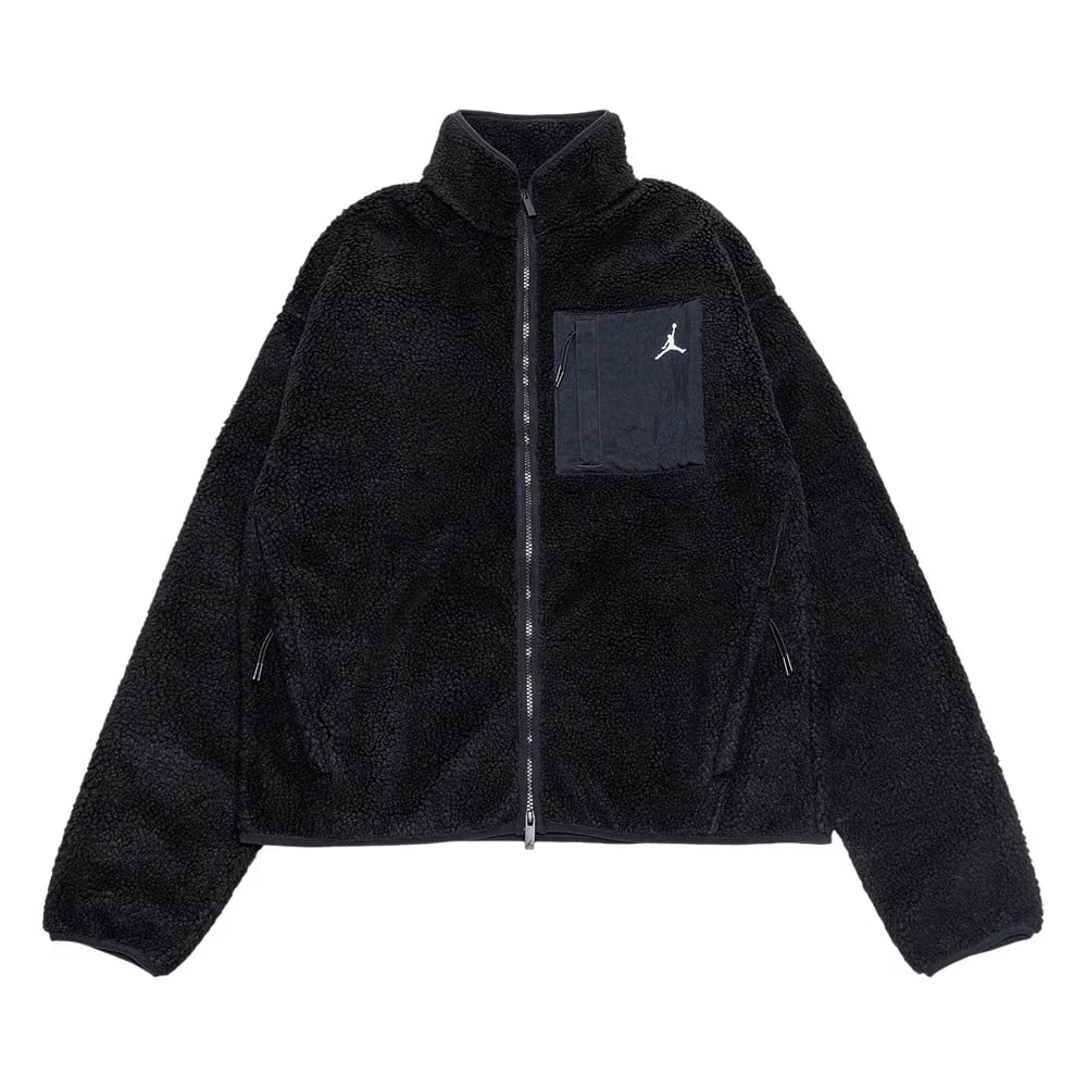 Air Jordan Flight Mountainside Faux Fur Jacket Black/White