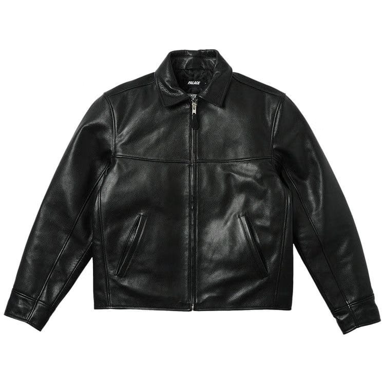 Palace Safe Hands Leather Jacket Black
