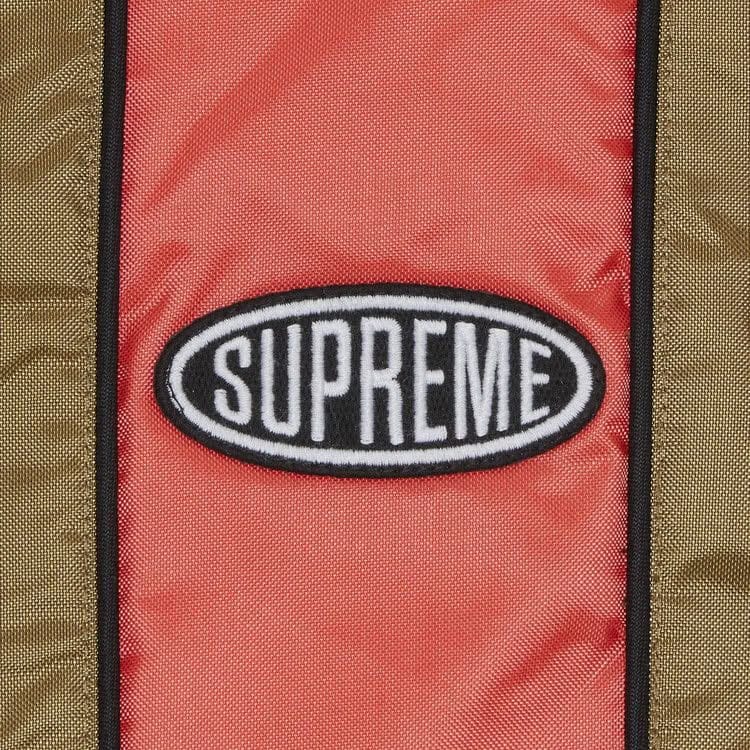 Supreme Stripe Puffer Jacket Mustard