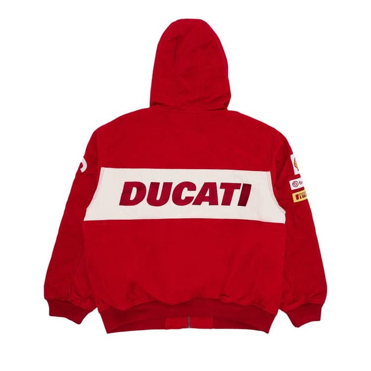 Supreme x Ducati Hooded Racing Jacket Red