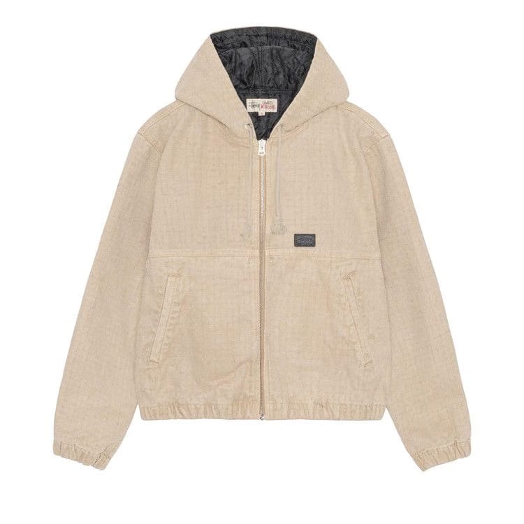 Stussy Canvas Needle Punch Work Jacket Khaki