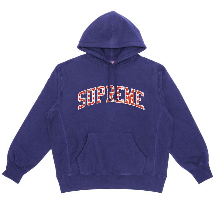 Supreme Hearts Arc Hoodie Washed Navy