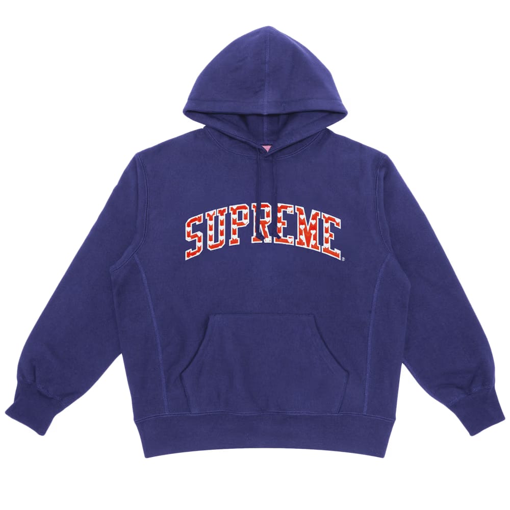 Supreme Hearts Arc Hoodie Washed Navy