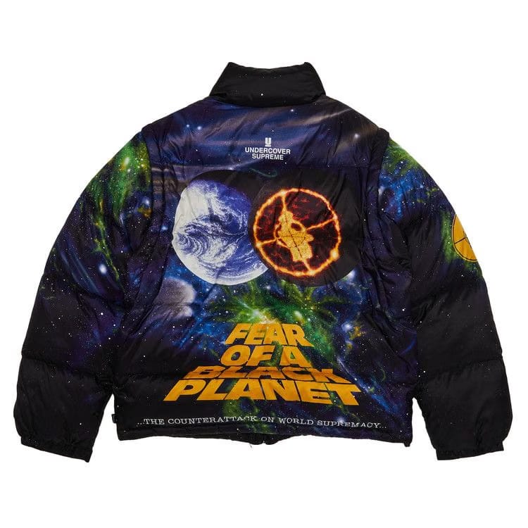 Supreme x Public Enemy x Undercover Puffer Jacket Black