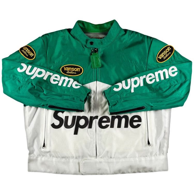 Supreme x Vanson Leathers Cordura Jacket Green
