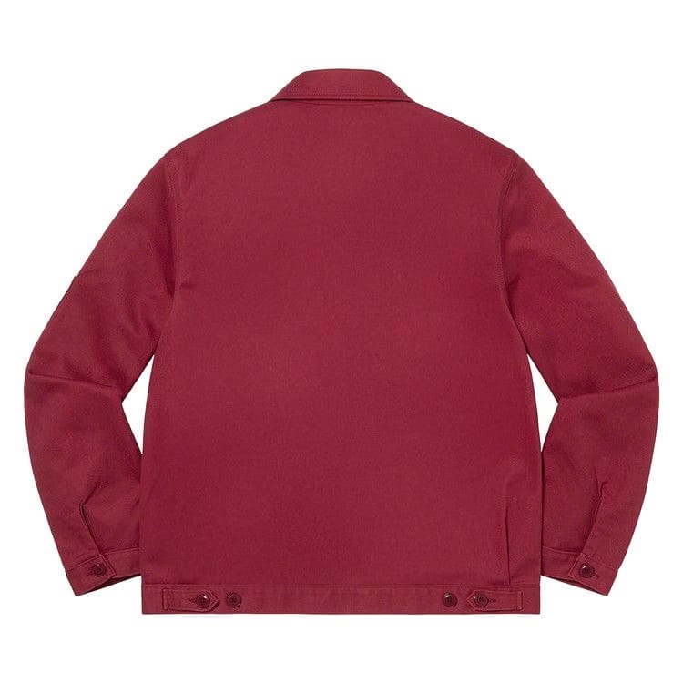 Supreme x Dickies Stripe Eisenhower Jacket Maroon