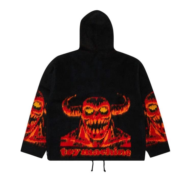 Supreme x Toy Machine Zip Up Hoodie Black