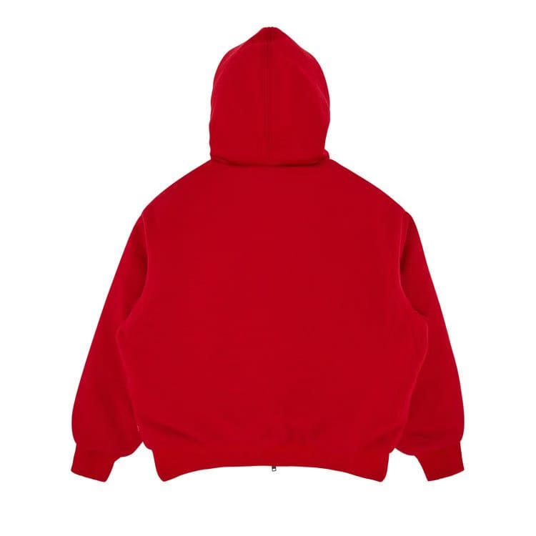 Supreme x The North Face Down Filled Zip Up Hoodie Red