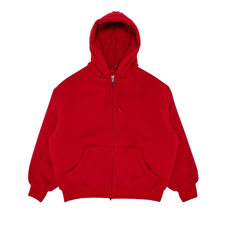 Supreme x The North Face Down Filled Zip Up Hoodie Red