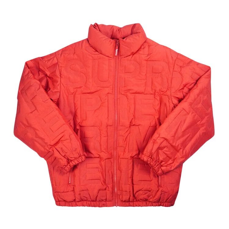 Supreme Bonded Logo Puffy Jacket Red