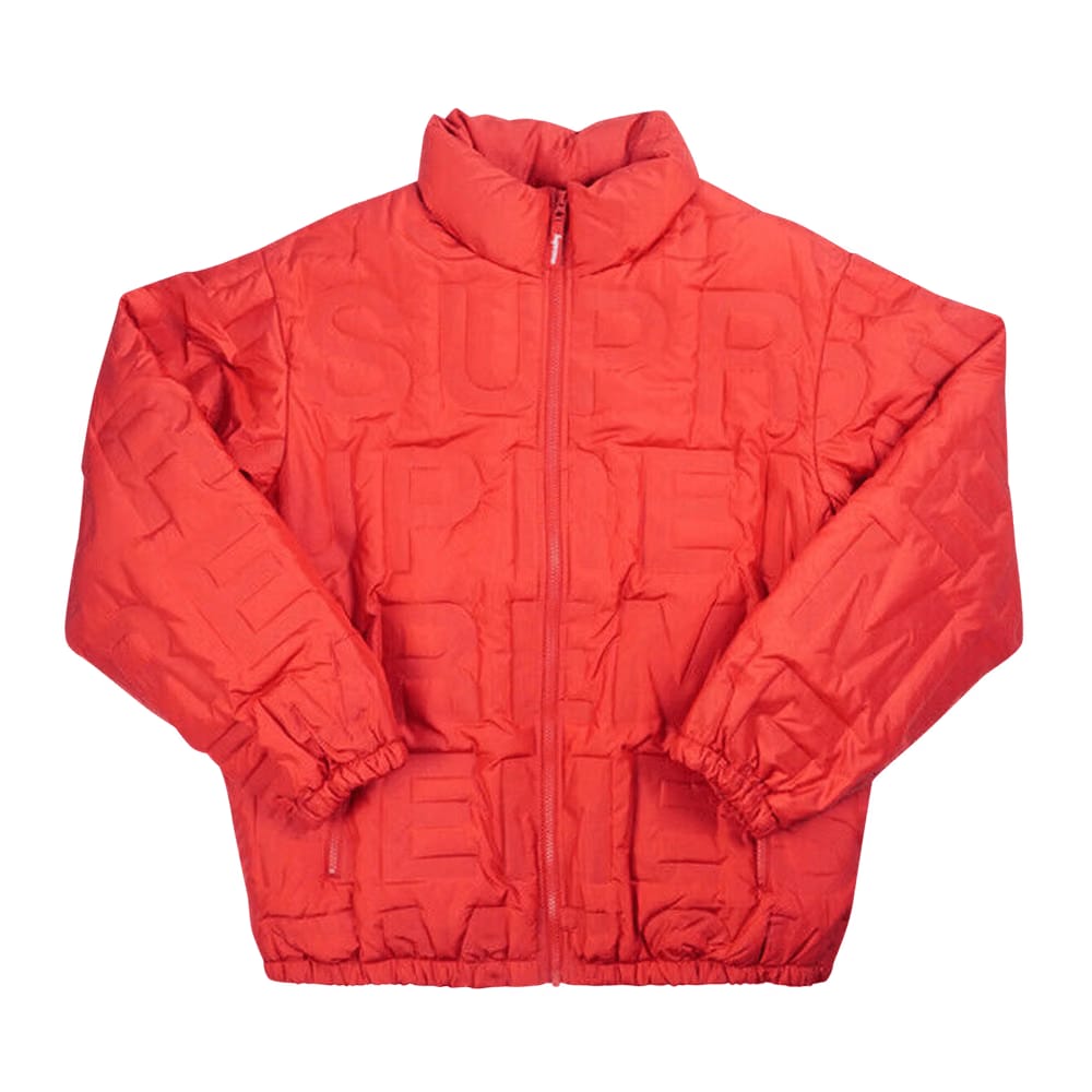 Supreme Bonded Logo Puffy Jacket Red