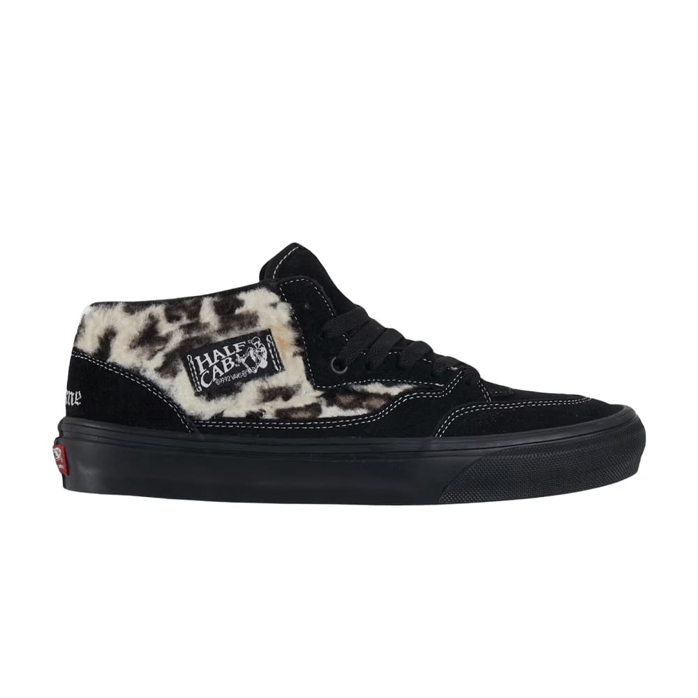 Supreme x Vans Skate Half Cab '92 Leopard Pack - Black