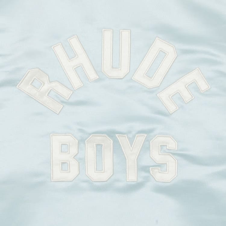 Rhude Boys 02 Satin Bomber Mint/Cream