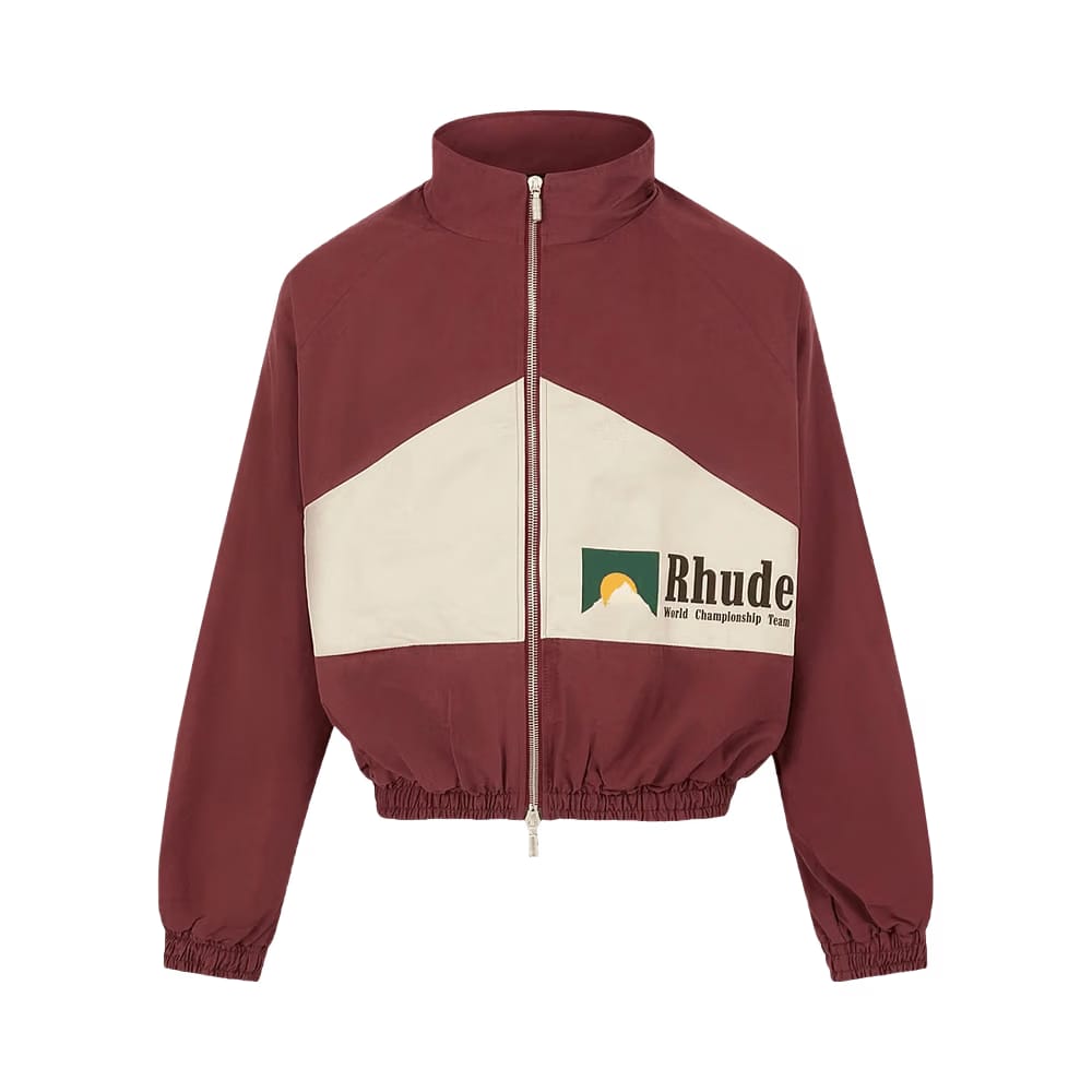 Rhude World Champions Jacket Maroon/White