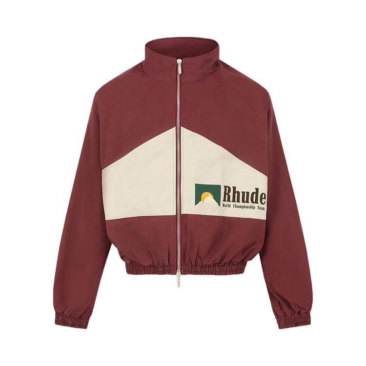 Rhude World Champions Jacket Maroon/White