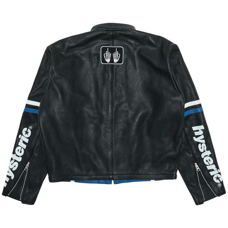 Supreme x HYSTERIC GLAMOUR x Vanson Leather Jacket Black